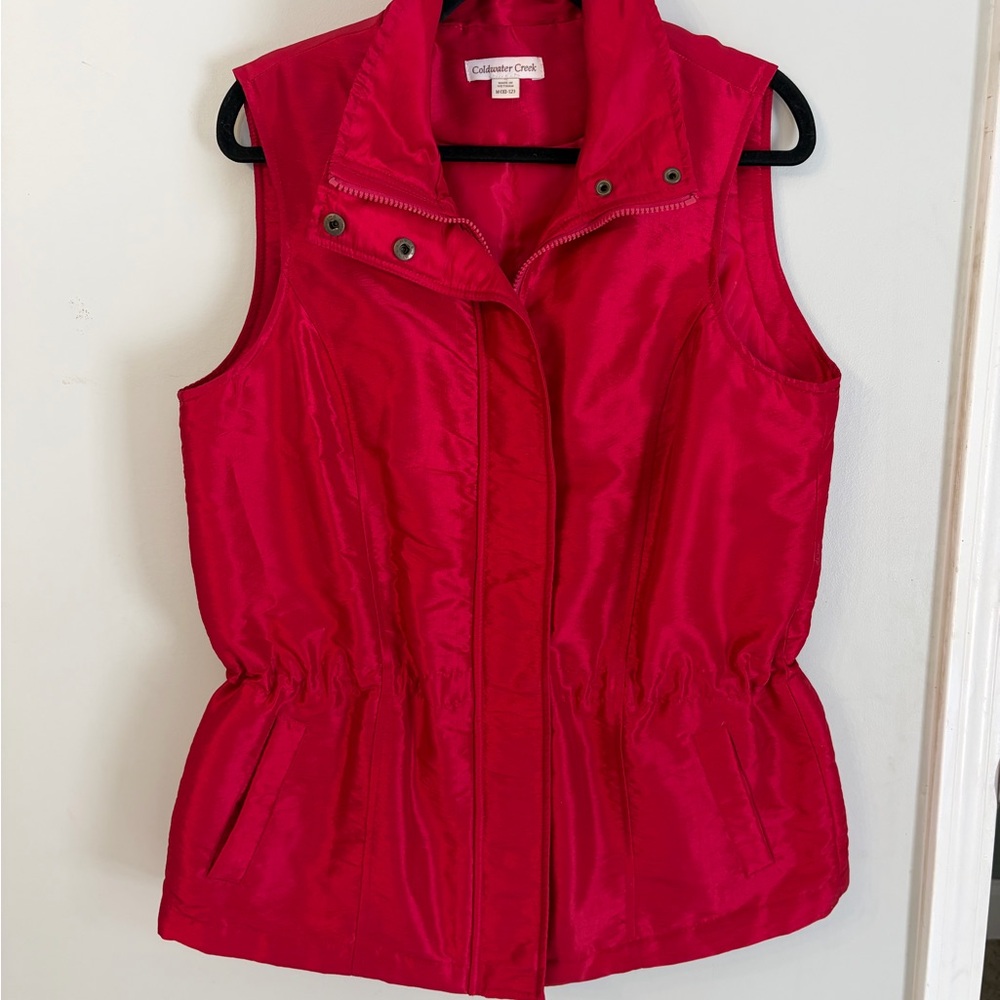 Coldwater Creek Women's Vibrant Red Vest